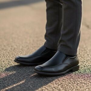 New in Box Nine West Boys Black Slip On Dress Shoes Loafers Formal Wedding